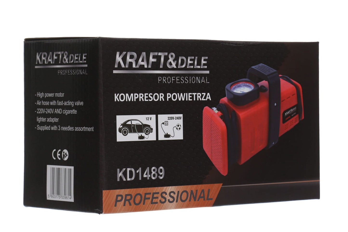 Kompressor 12V 230V Luftpumpe Auto Reifenpumpe Mini Tragbar 7Bar 20L/Min