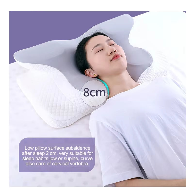 Memory Cotton Butterfly Shaped Pillow Slow Rebound Cow Horn Pillow Cervical Pillow
