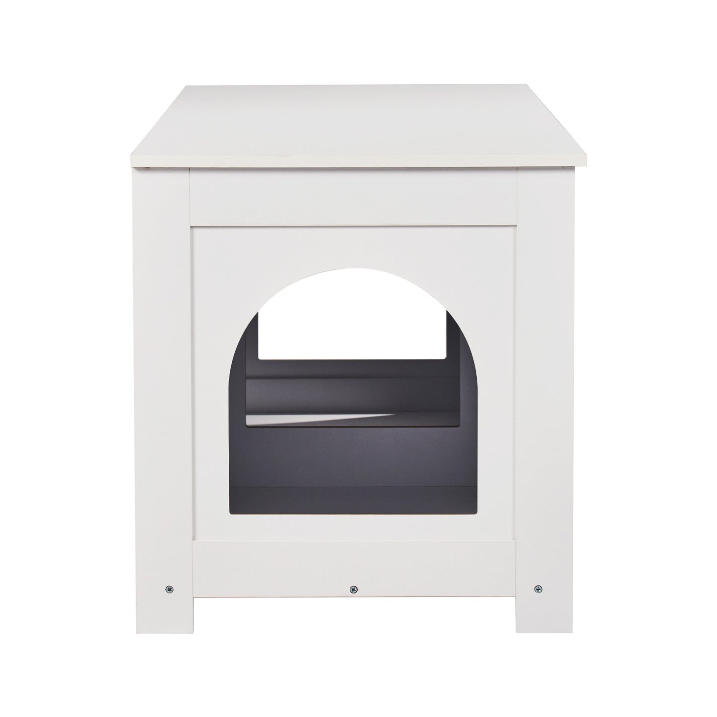 Katzentoilette Katzenklo Schrank Katzenschrank 1,19X0,46X0,5M Weiß