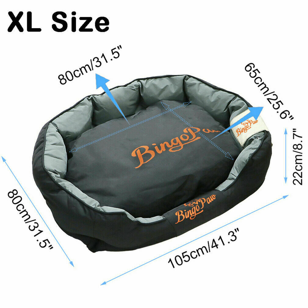 Hundebett XXL Hundekrob Hundesofa Schlafplatz Kissen Super Weich Für Große Hunde