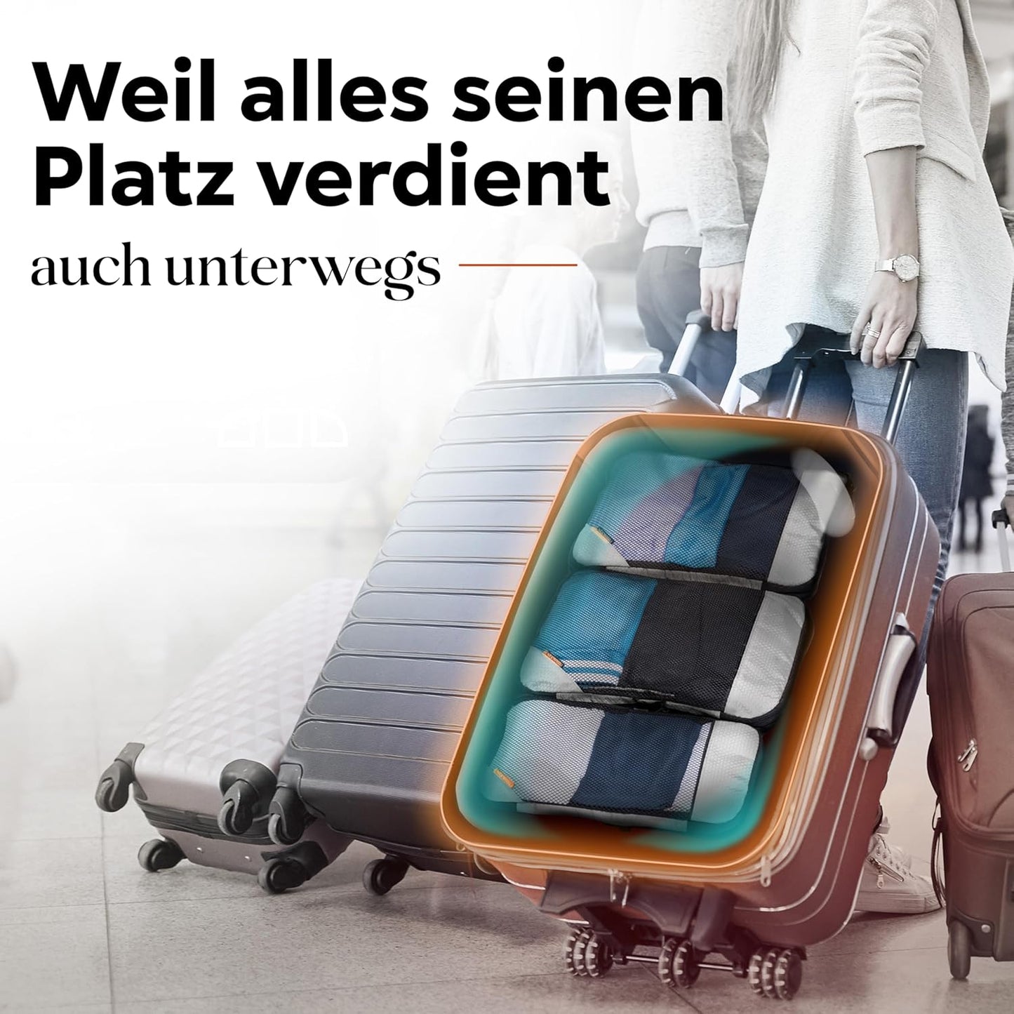 Packing Cubes Mit Kompression Für Koffer Und Rucksack Inkl. Packbeutel