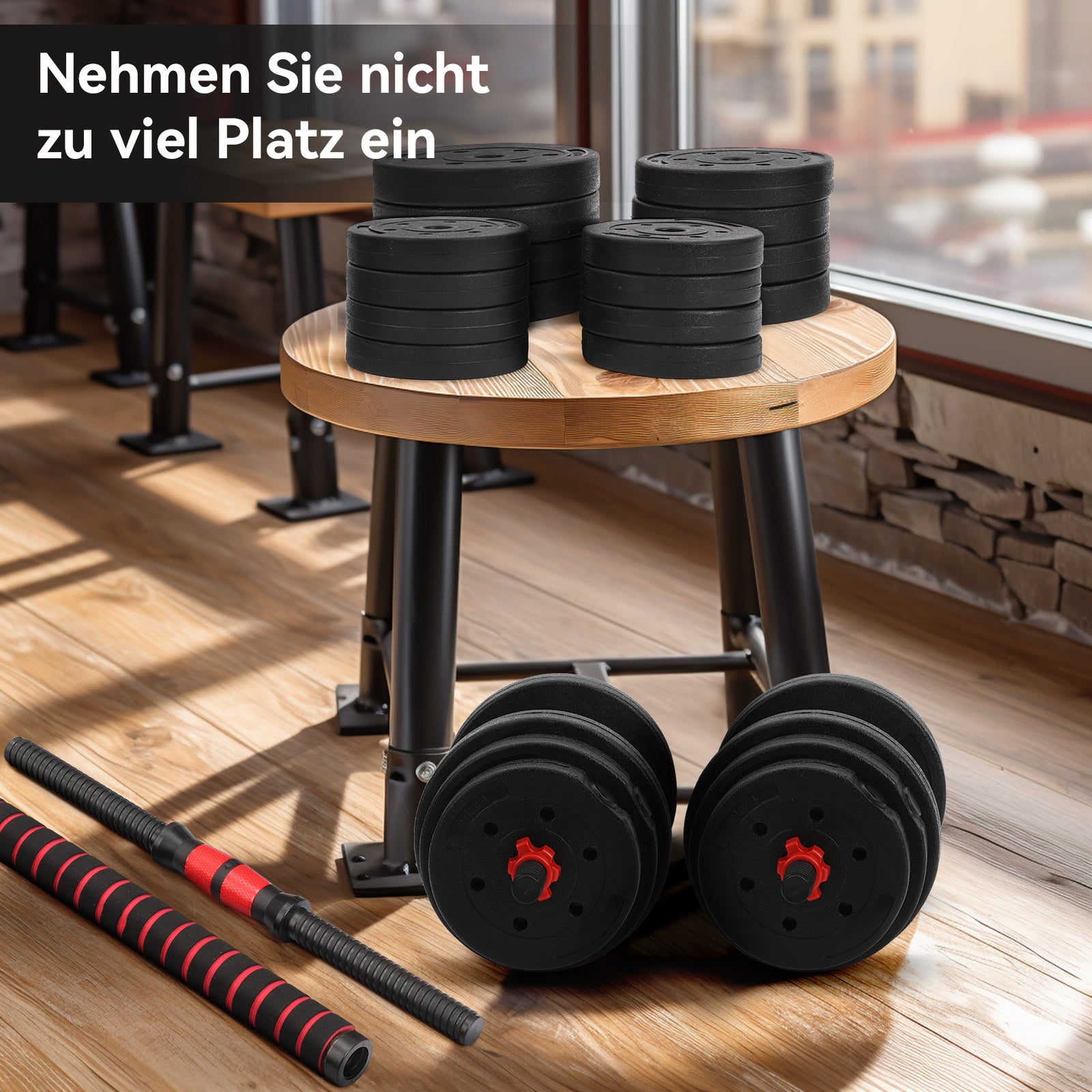 Hantelset 30 Kg Kurzhanteln Langhantel Set Hantel Hantelscheiben Krafttraining