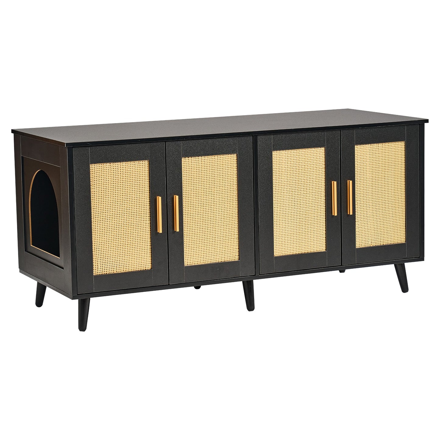 VEVOR Katzentoilette Katzenklo Schrank Katzenhaus Katzenschrank 1,19X0,5X0,55M