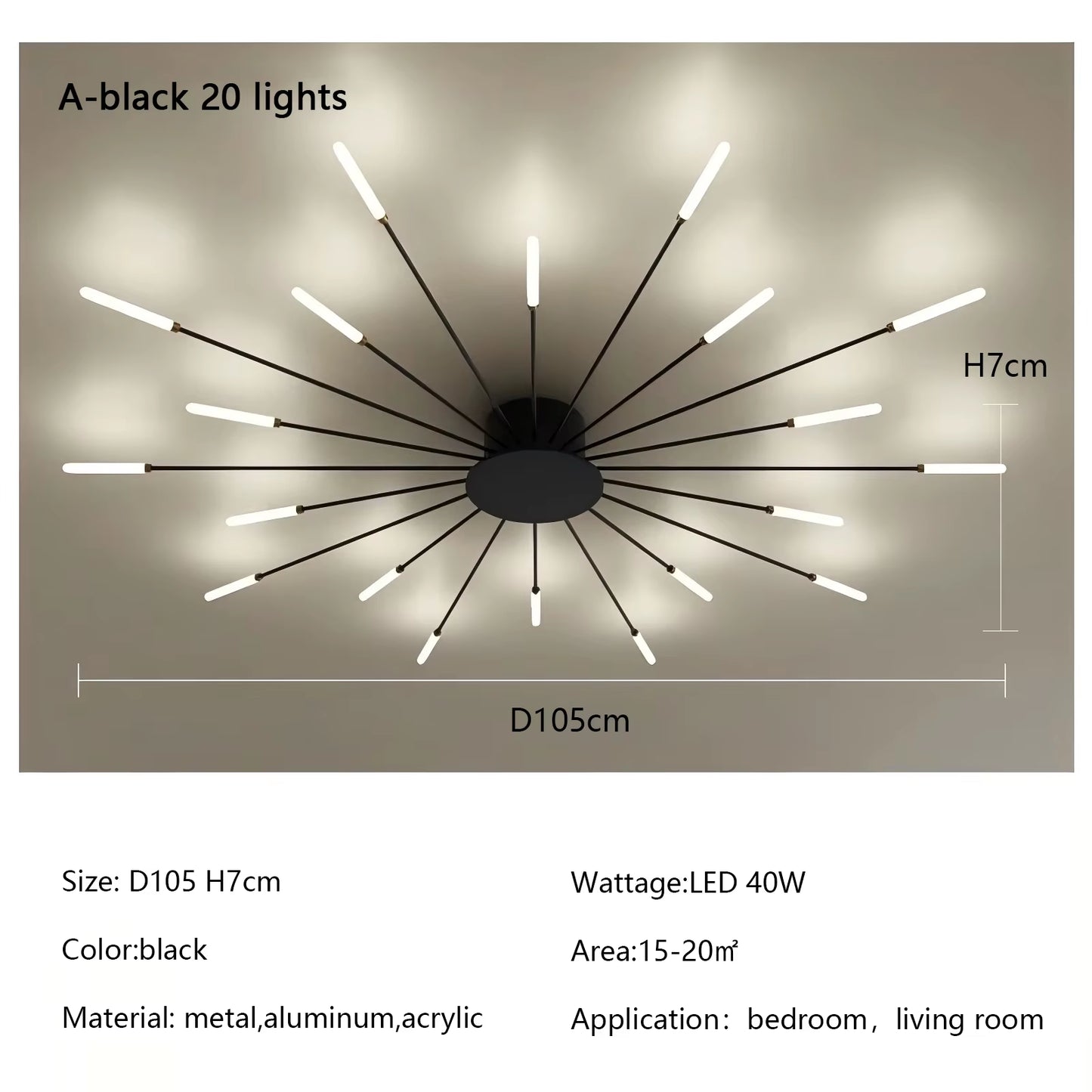 Modern Creativity Fireworks Led Ceiling Lights Living Dining Room Ceiling Chandeliers Lighting Bedroom Luster Lamps Luminaire