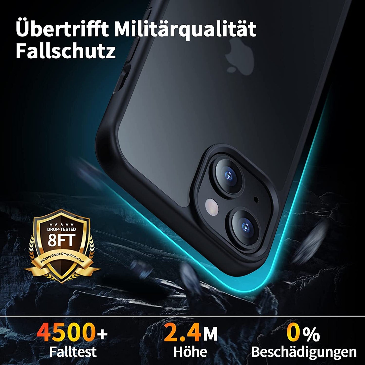 Hülle Für Iphone 15 14 13 12 11 Pro Max TPU Handy Case Display Kamera Schutz