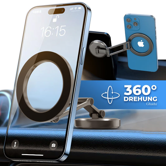 Auto Handyhalterung Magnet 360° Amaturenbrett Universal Smartphone Handy Halter