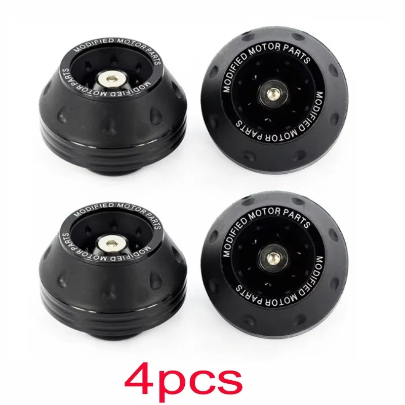 4Pcs Universal Motorcycle Wheel Protection Crash Pad Motorbike Crash Protectors Alloy Motocross Falling Front Fork Slider Cups