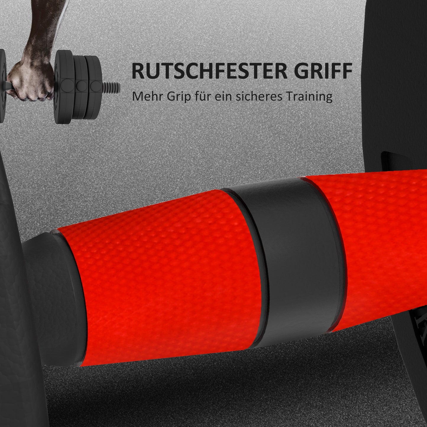 2 in 1 Hanteln Set Verstellbare Kurzhantel & Langhantel Fitness