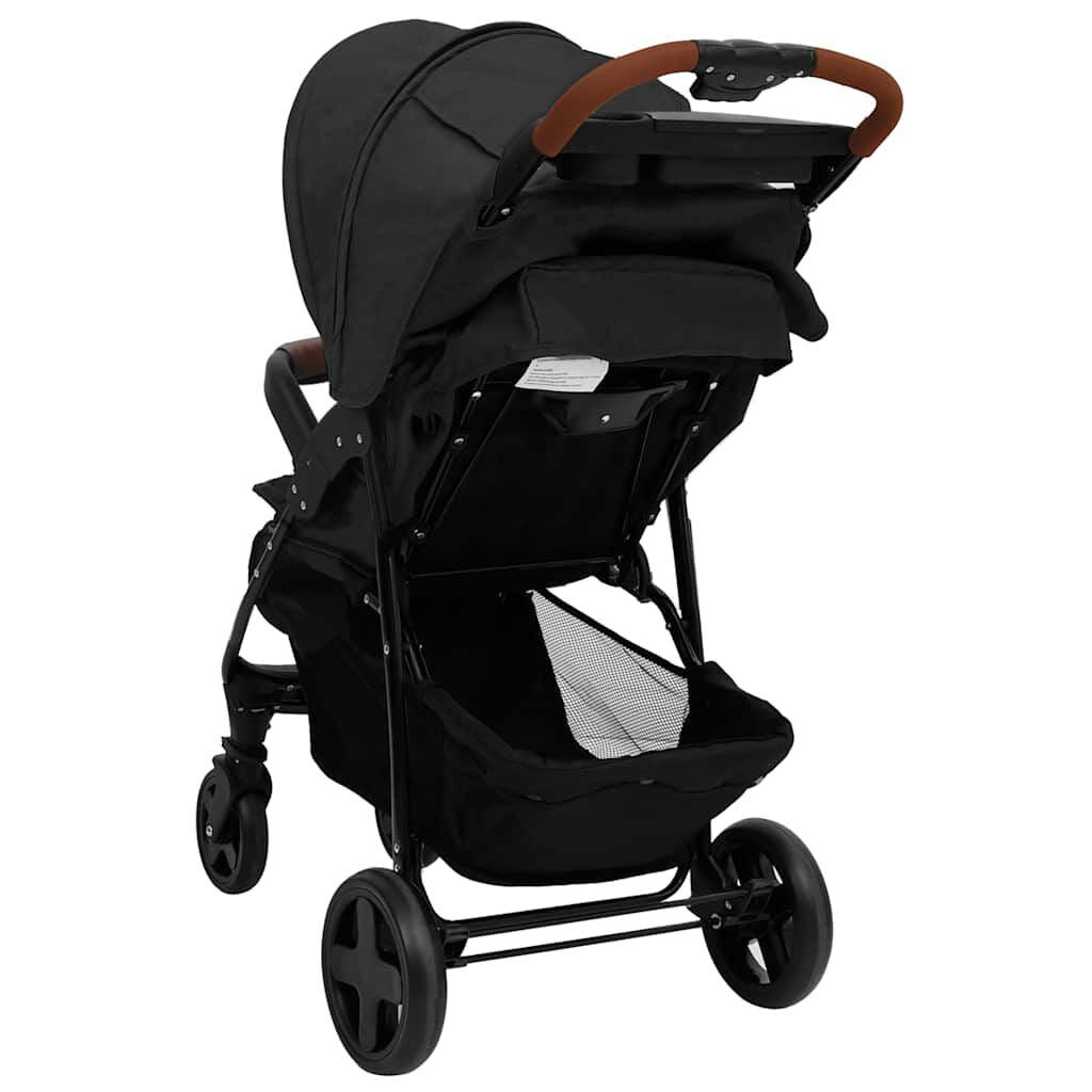 3-In-1 Kinderwagen Anthrazit Stahl