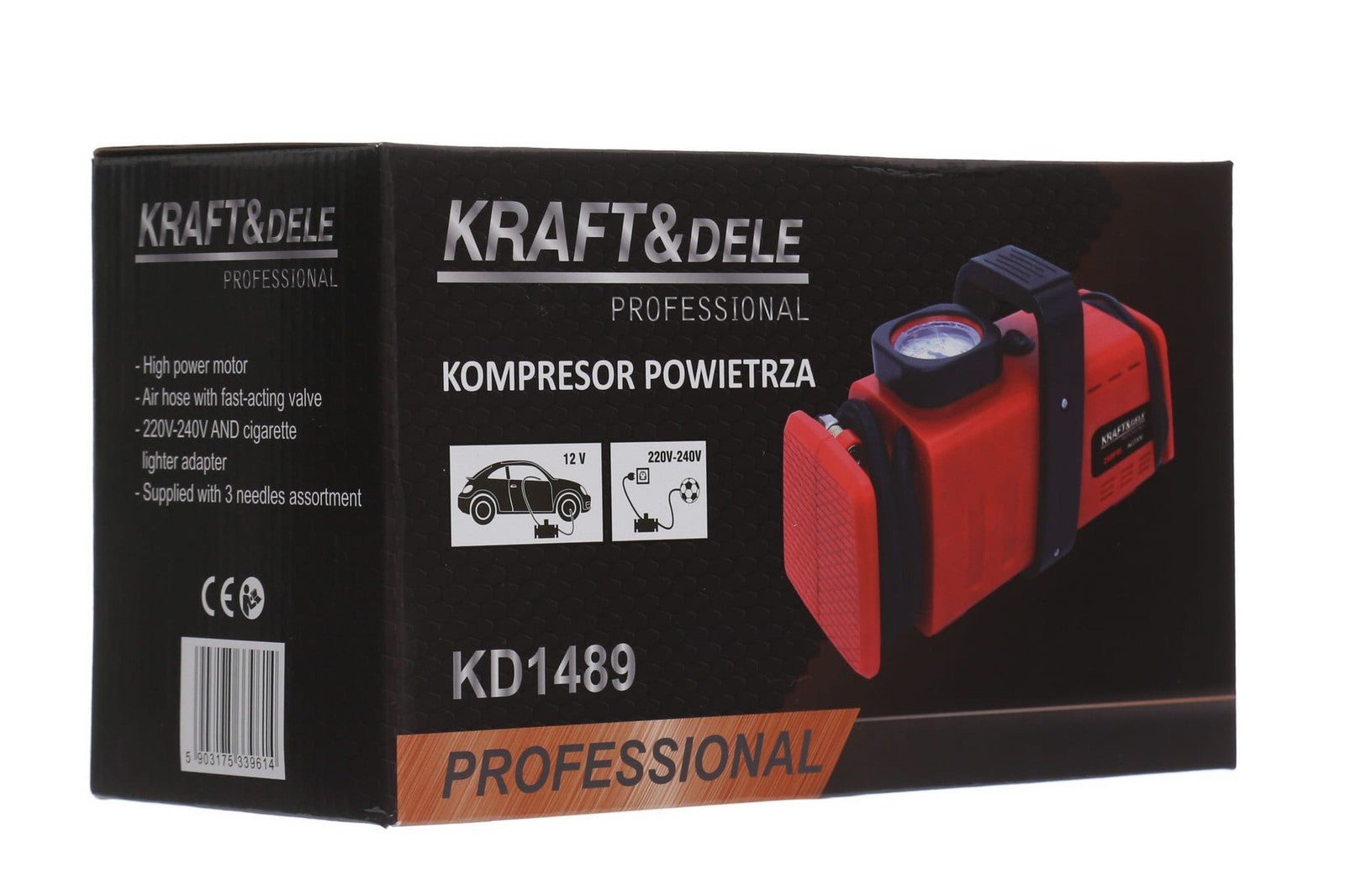 Kompressor 12V 230V Luftpumpe Auto Reifenpumpe Mini Tragbar 7Bar 20L/Min