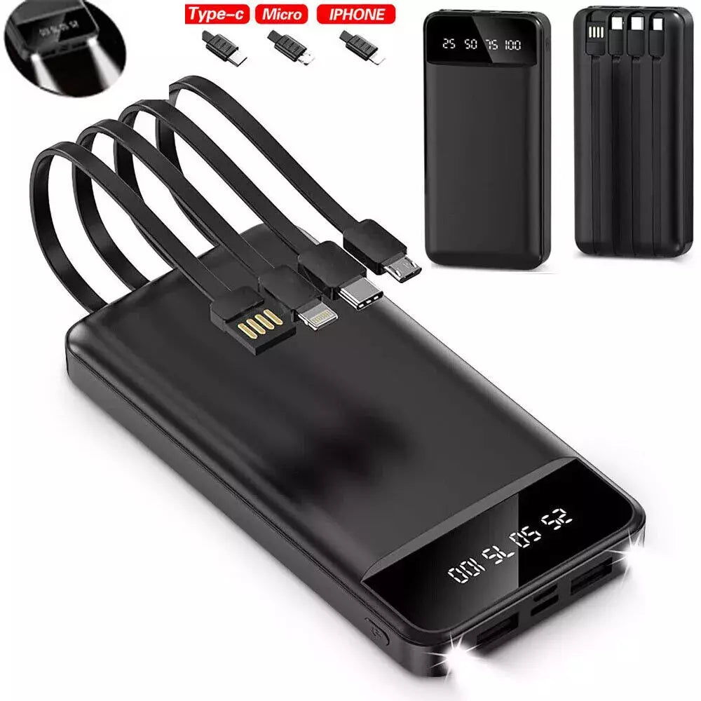 10000Mah Powerbank Externer Batterie Ladegerät Zusatzakku 2USB Für Alle Handy DE