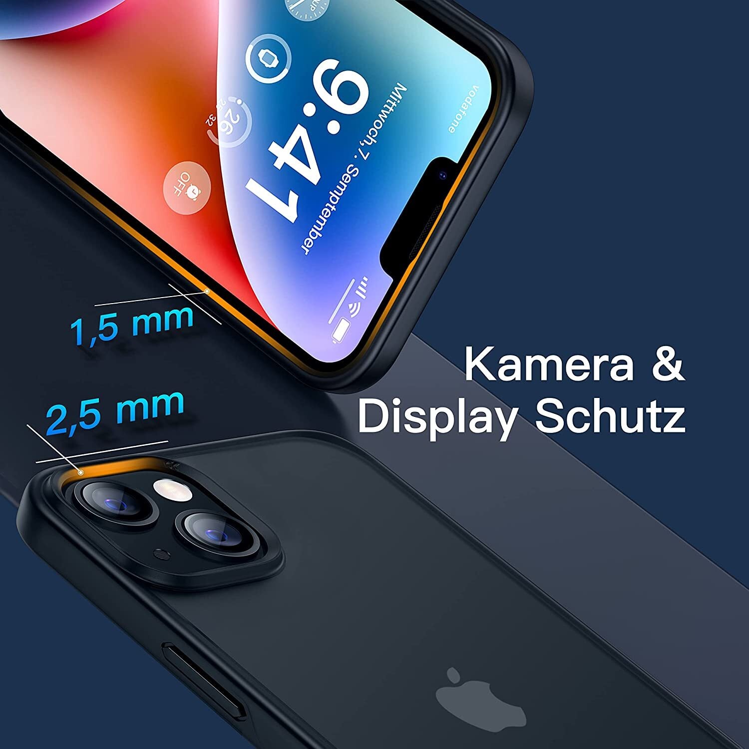 Hülle Für Iphone 15 14 13 12 11 Pro Max TPU Handy Case Display Kamera Schutz