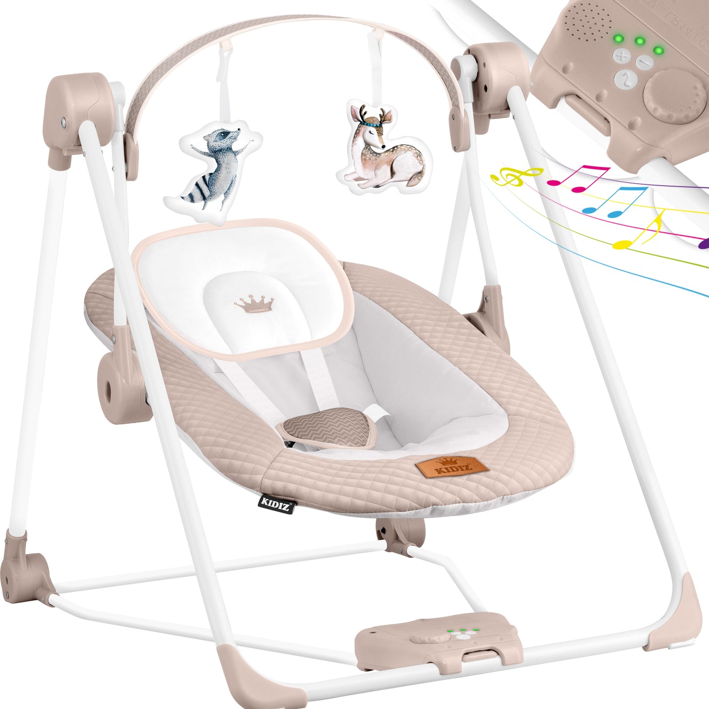 KIDIZ® Babywippe Schaukelwippe Babyschaukel Spielbogen Babywiege Liege Wippe
