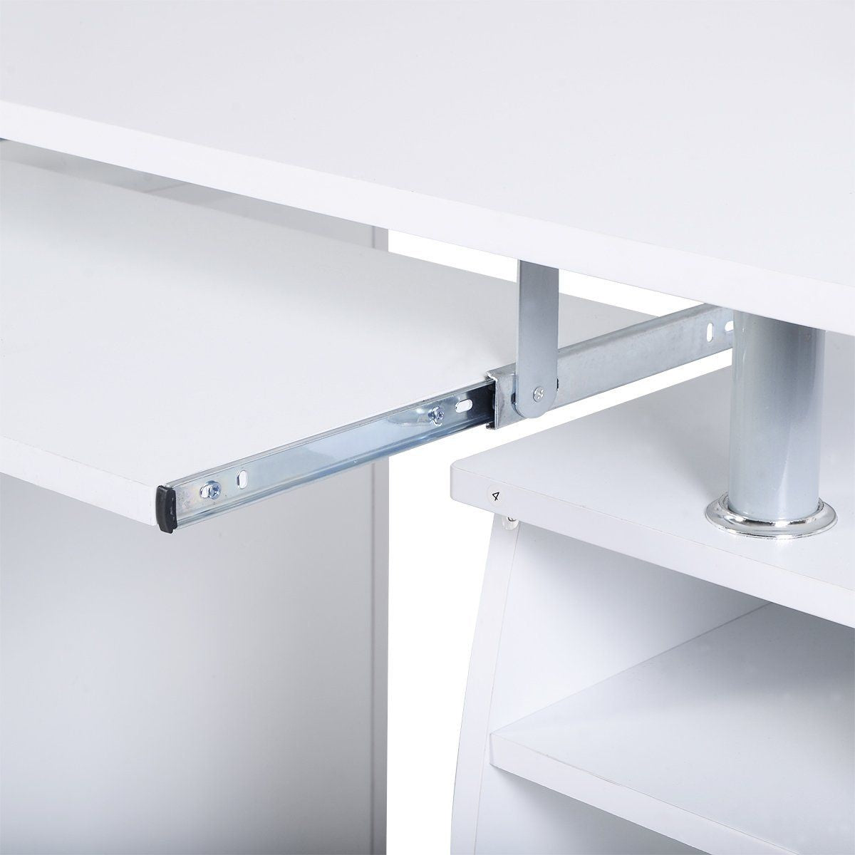 Schreibtisch Computertisch Bürotisch Mit Druckerablage Tastaturauszug