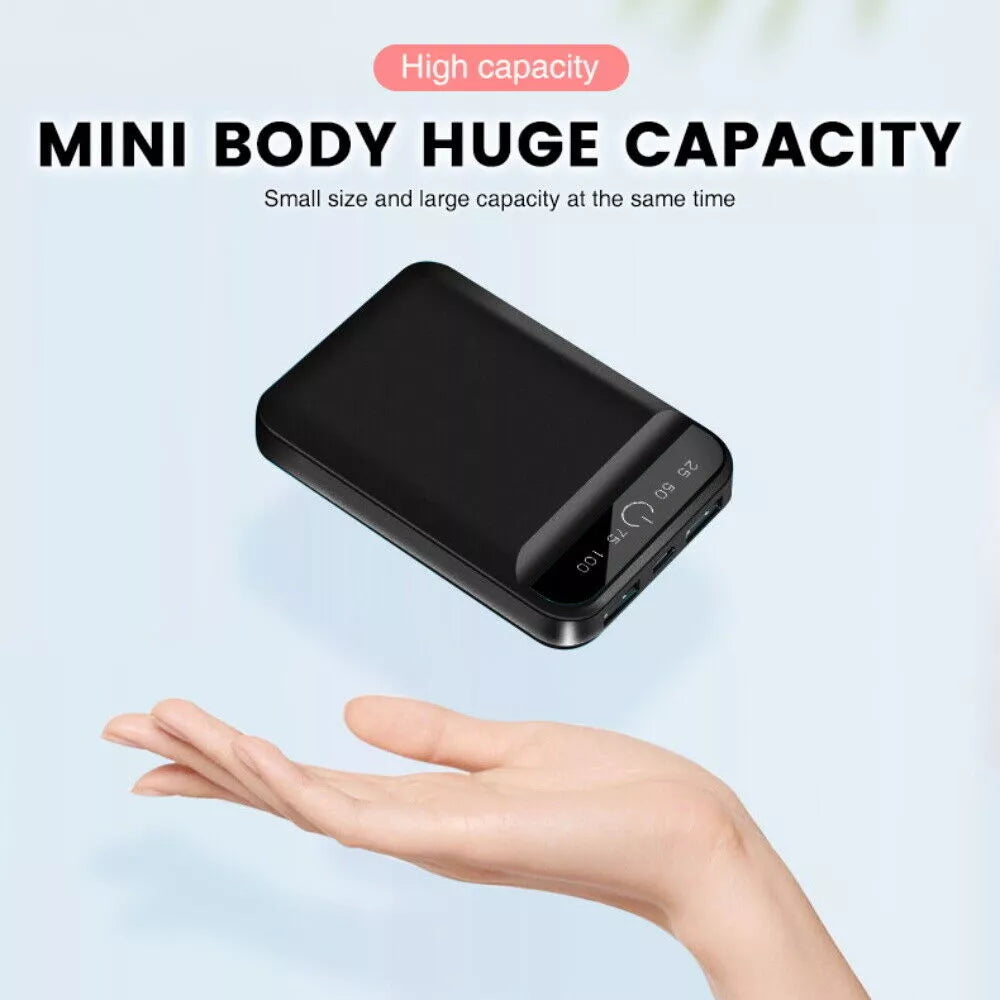 10000Mah Powerbank Externer Batterie Ladegerät Zusatzakku 2USB Für Alle Handy DE