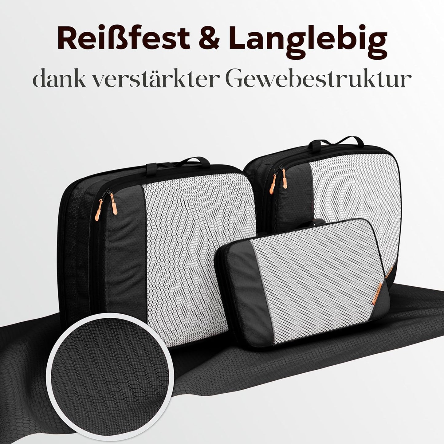 Packing Cubes Mit Kompression Für Koffer Und Rucksack Inkl. Packbeutel