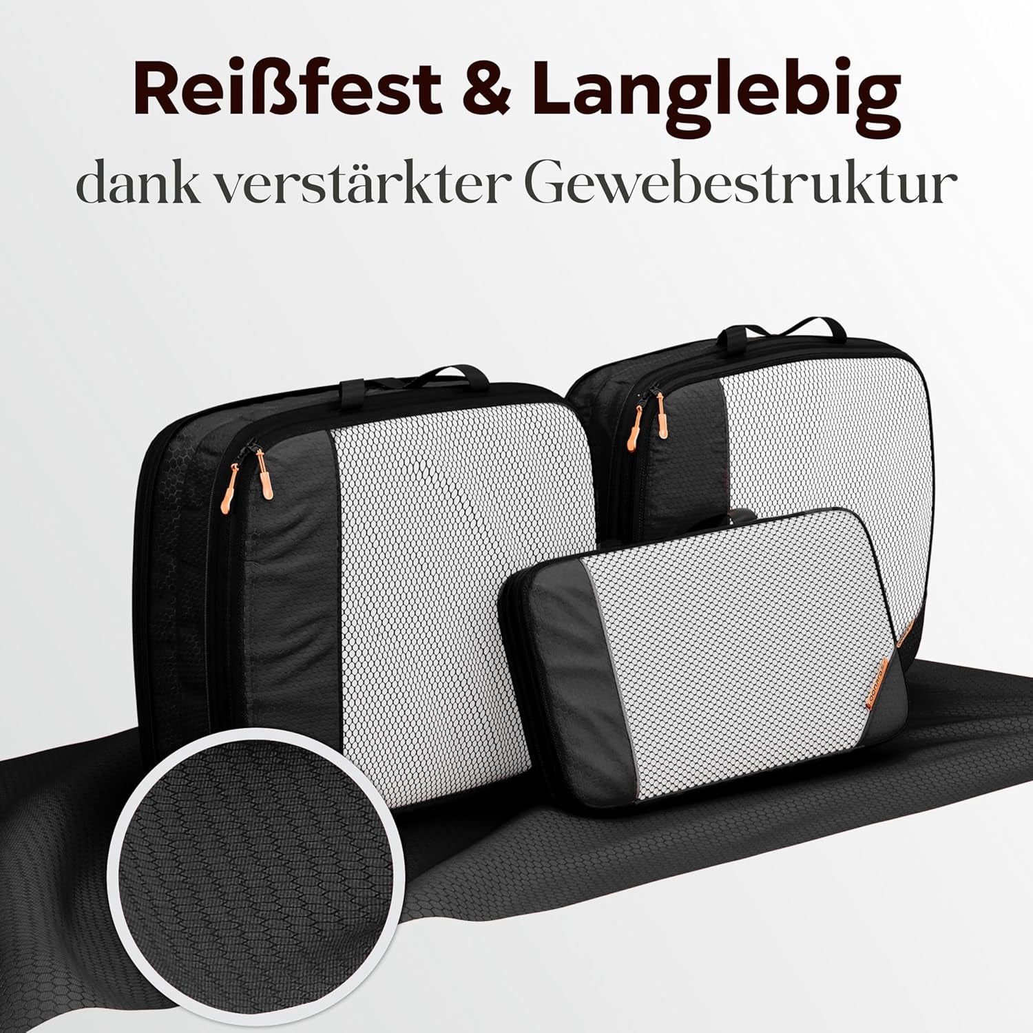 Packing Cubes Mit Kompression Für Koffer Und Rucksack Inkl. Packbeutel