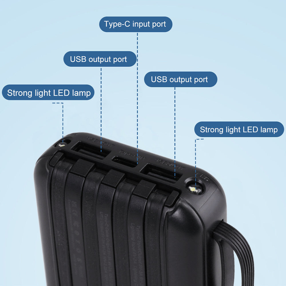 900000Mah Powerbank Externer Batterie Ladegerät Zusatzakku 4 USB Für Alle Handy