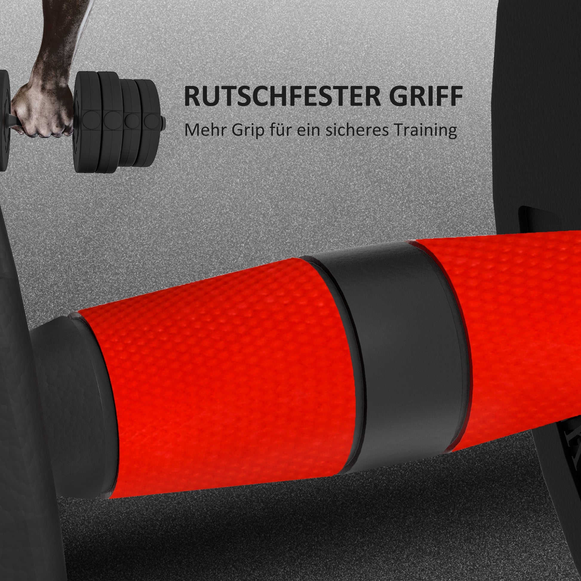 2 in 1 Hanteln Set Verstellbare Kurzhantel & Langhantel Fitness