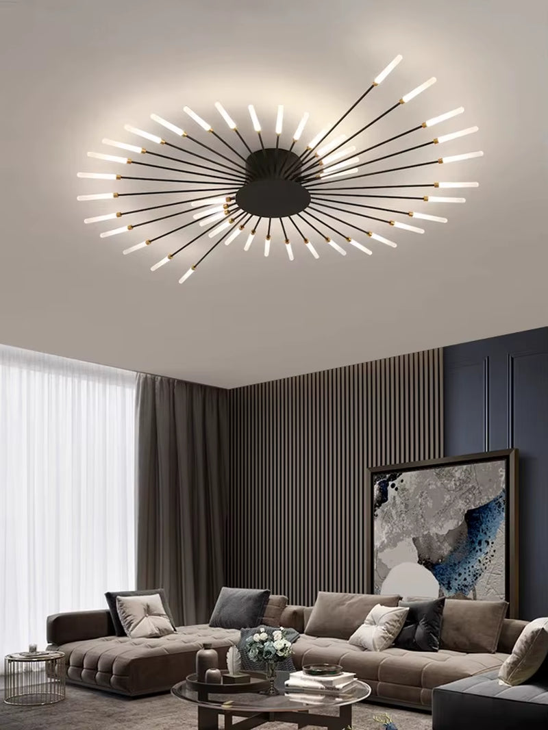 Modern Creativity Fireworks Led Ceiling Lights Living Dining Room Ceiling Chandeliers Lighting Bedroom Luster Lamps Luminaire