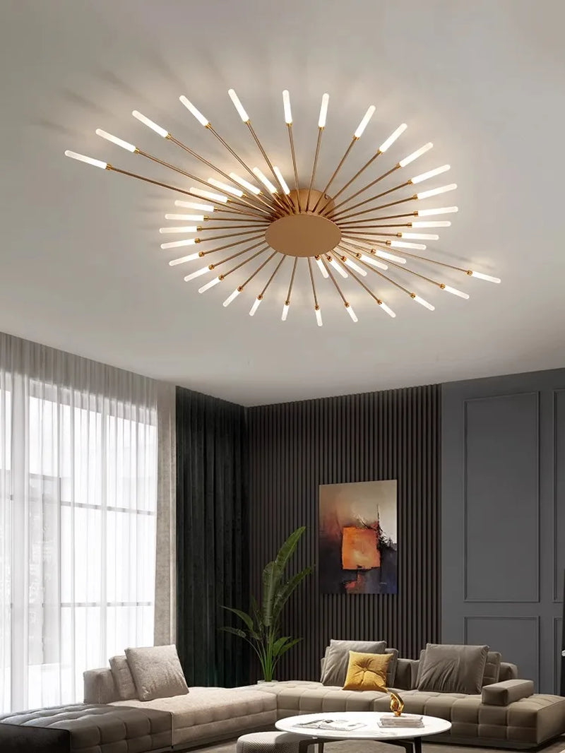 Modern Creativity Fireworks Led Ceiling Lights Living Dining Room Ceiling Chandeliers Lighting Bedroom Luster Lamps Luminaire