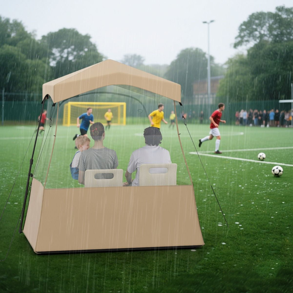 Sportzelt Transparentes Zelt Mit Klarer Sicht & Robustes Gestell & Tragetasche 183 X 135 X 175 Cm