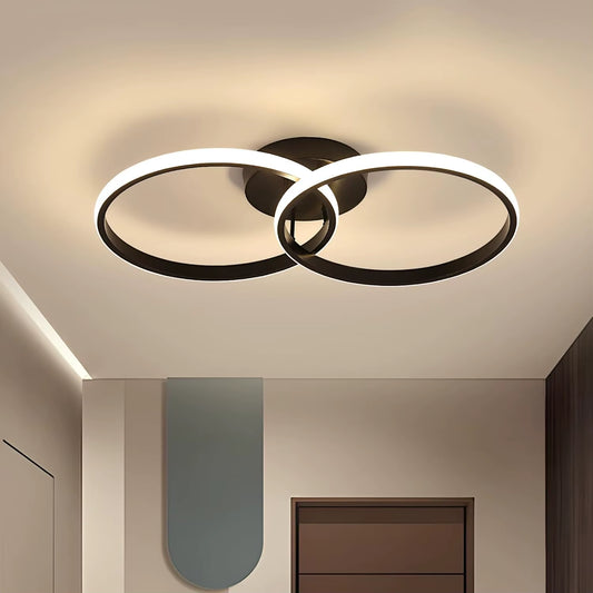 LED Ceiling Light 42W 4000Lm,Double Ring LED Ceiling Light,4500K,Modern LED Ceiling Light,Ceiling Lamp for Living Room