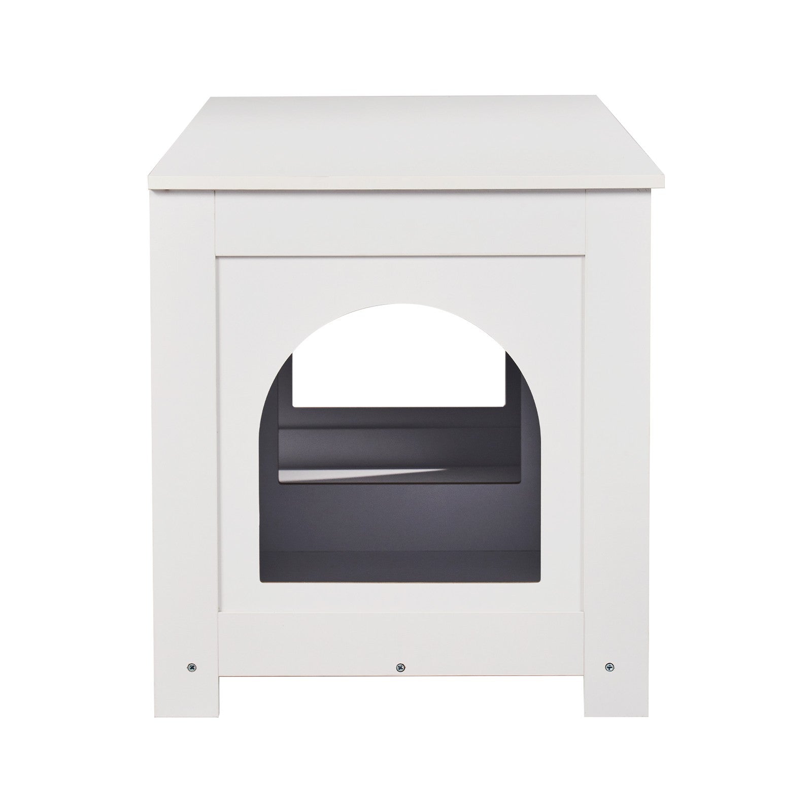 Katzentoilette Katzenklo Schrank Katzenschrank 1,19X0,46X0,5M Weiß