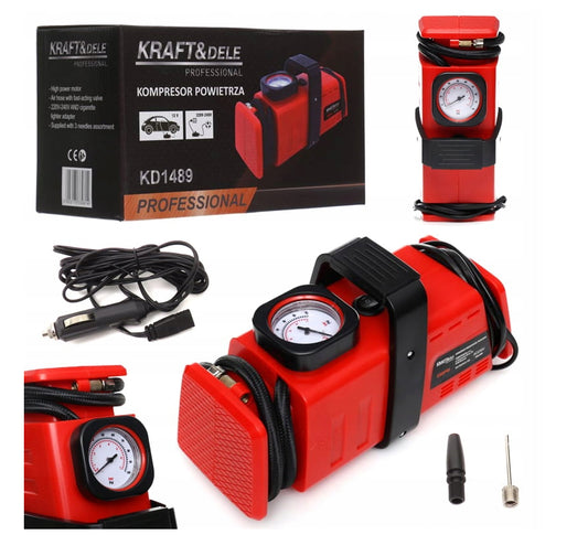 Kompressor 12V 230V Luftpumpe Auto Reifenpumpe Mini Tragbar 7Bar 20L/Min