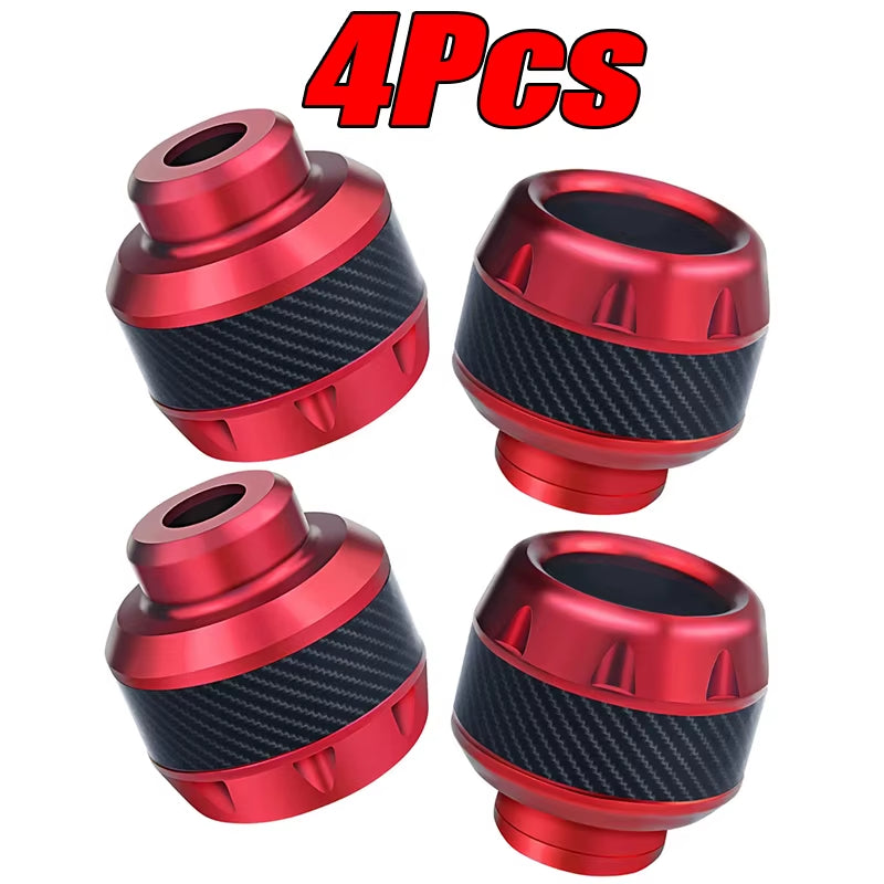 4Pcs Universal Motorcycle Wheel Protection Crash Pad Motorbike Crash Protectors Alloy Motocross Falling Front Fork Slider Cups