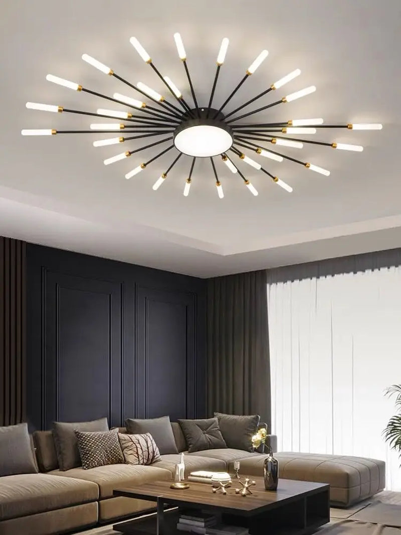 Modern Creativity Fireworks Led Ceiling Lights Living Dining Room Ceiling Chandeliers Lighting Bedroom Luster Lamps Luminaire