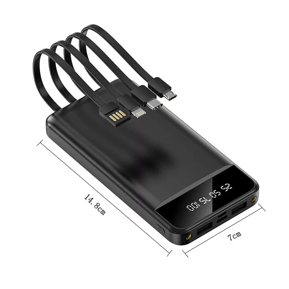 10000Mah Powerbank Externer Batterie Ladegerät Zusatzakku 2USB Für Alle Handy DE