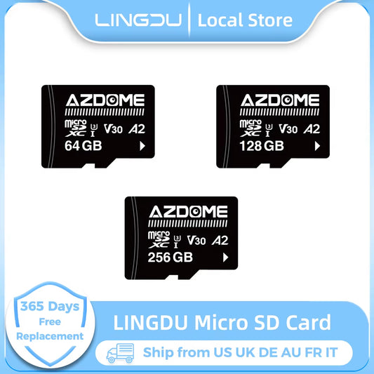 Original Flash Micro SD Card 64GB 128GB 256GB High Speed Memory Card USH-3 TF Card for  Car Dash Cam Adapters Class 10