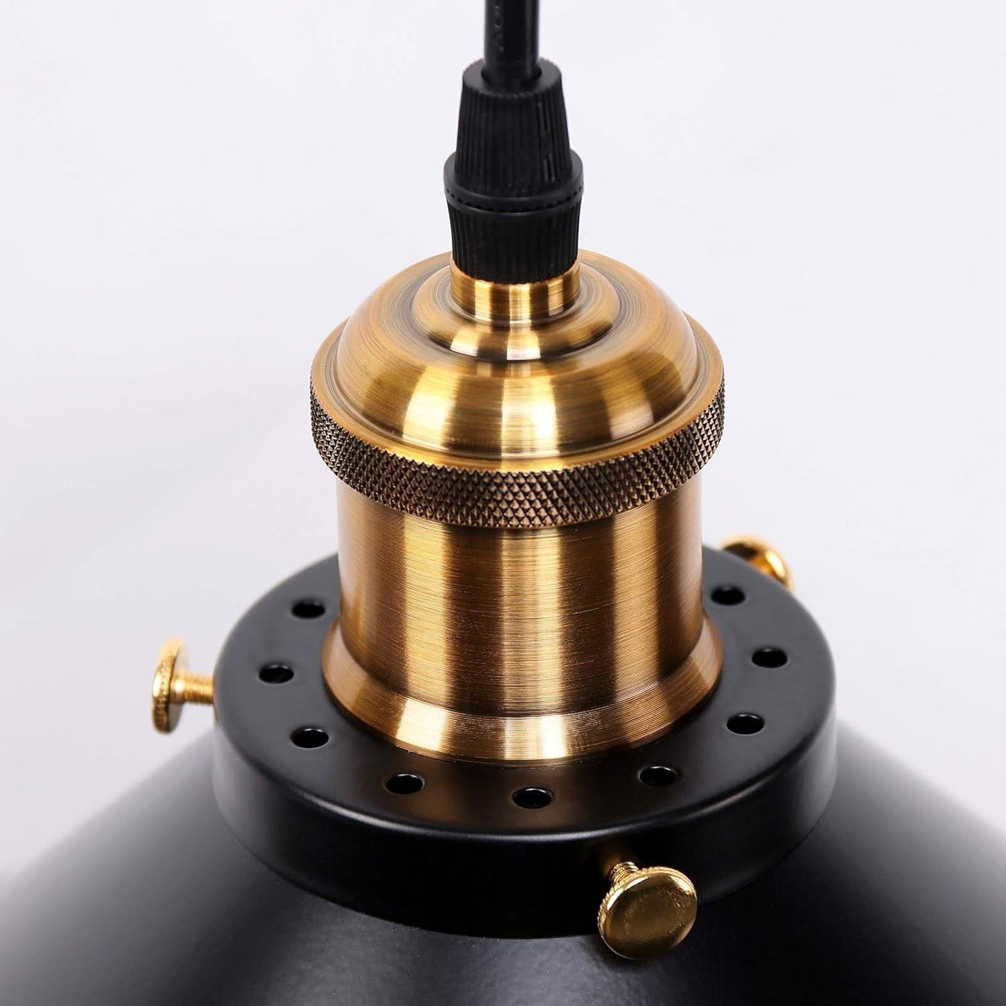 Vintage Retro Schwarz Pendelleuchte Schatten Loft Eisen Regenschirm Küchenbar...