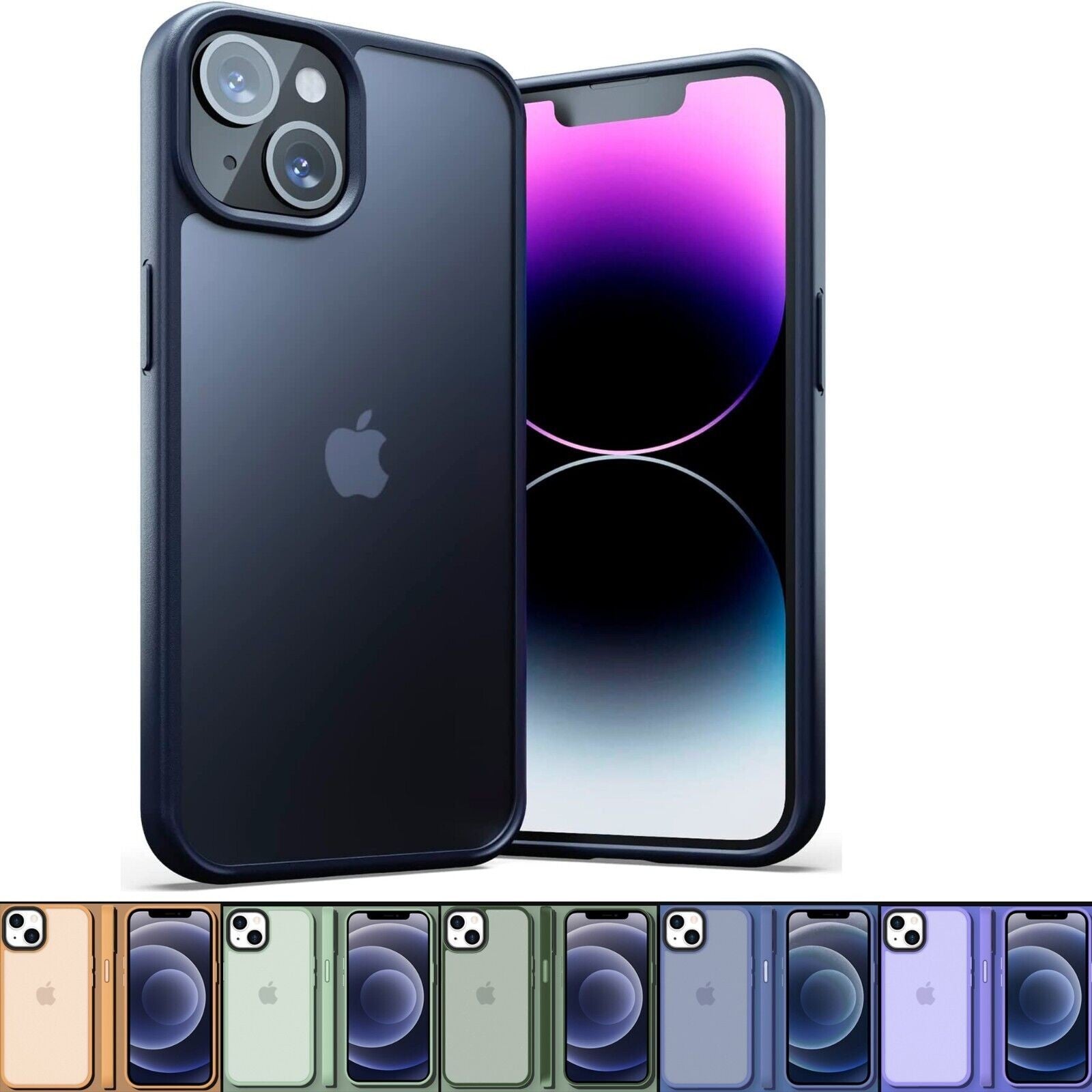 Hülle Für Iphone 15 14 13 12 11 Pro Max TPU Handy Case Display Kamera Schutz