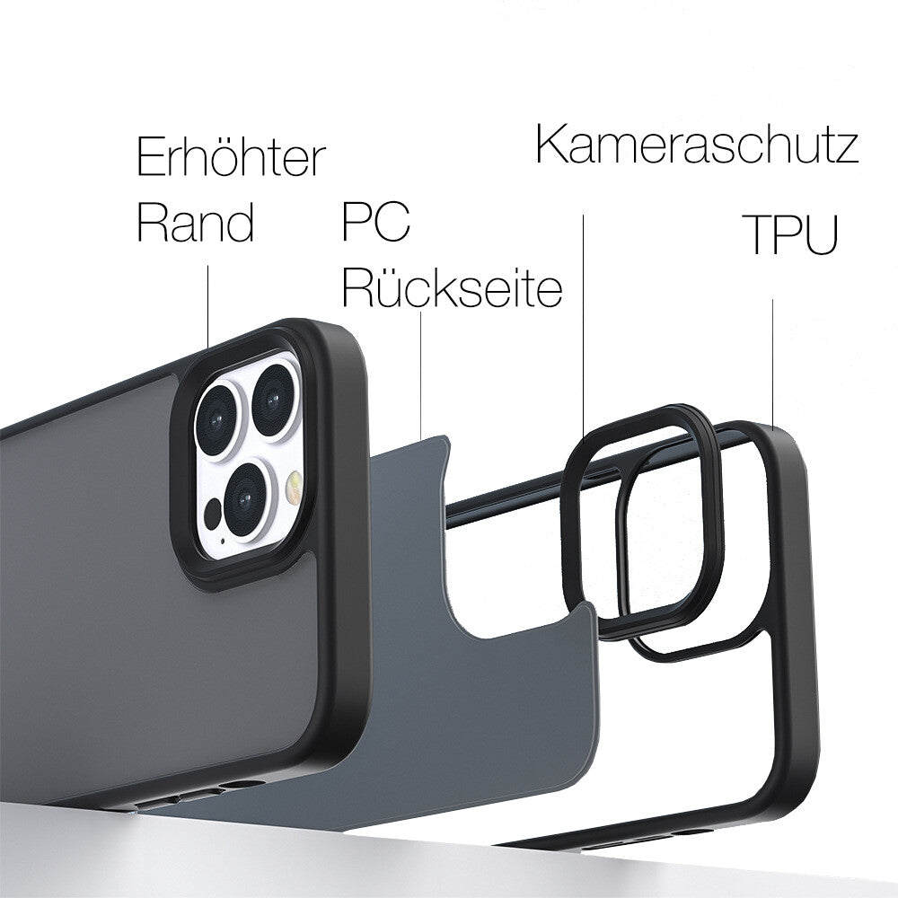 Hülle Für Iphone 15 14 13 12 11 Pro Max TPU Handy Case Display Kamera Schutz