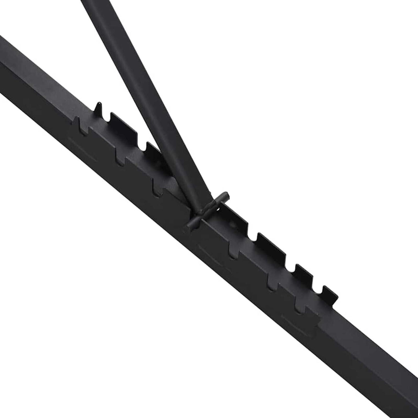 Hantelbank Schwarz 131 X 41 X 110 Cm Pulverbeschichteter Stahl