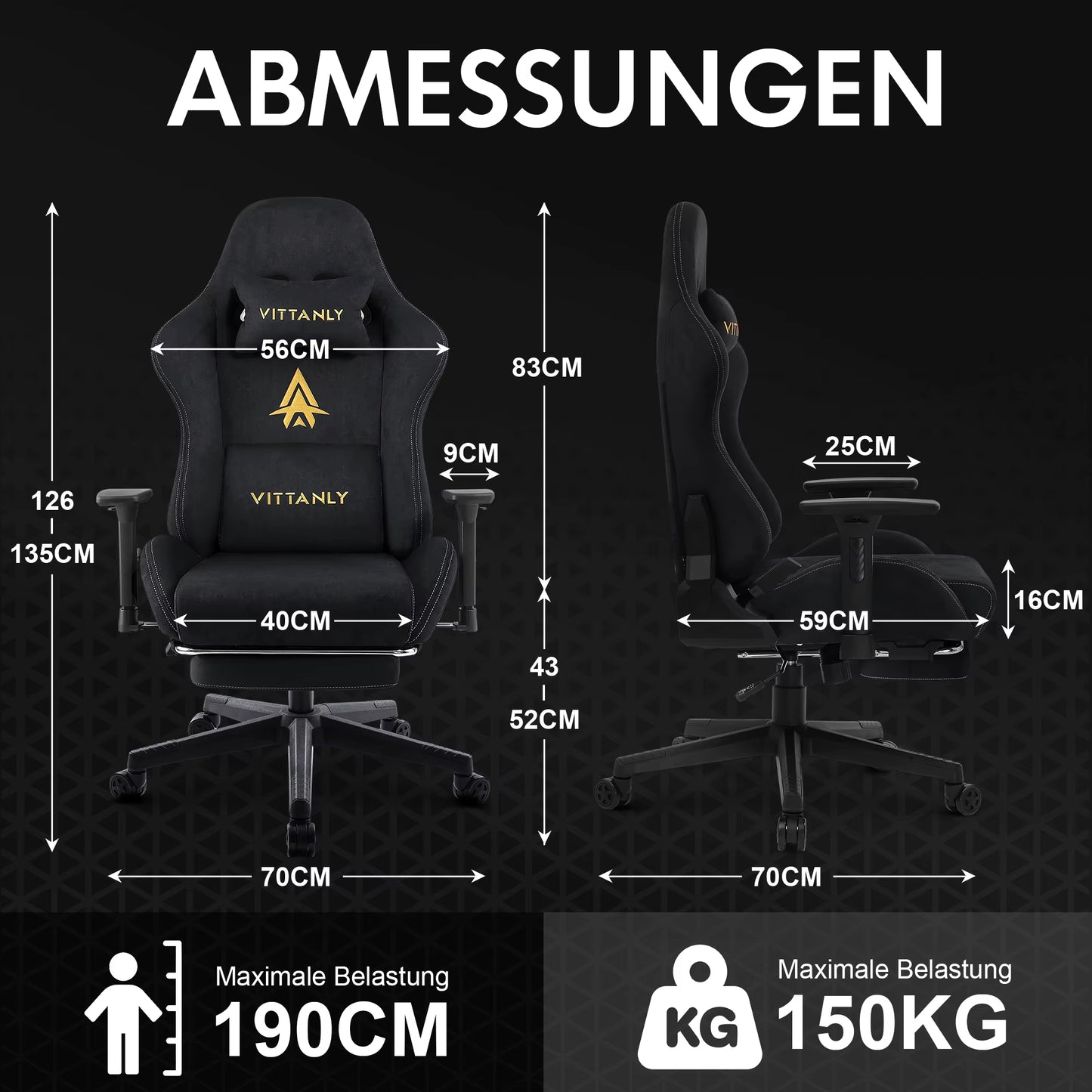 Brand Gaming Chair Luxurious Breathable Faux Suede Office Chair Gaming Chair with Footrest Chair Headrest Ergonomic Game Chair