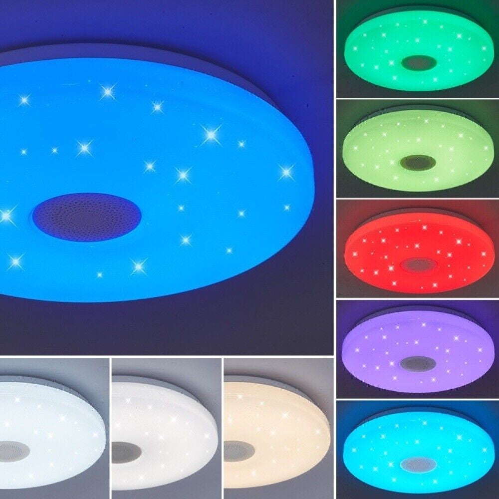 48W Mit Fernbedienung LED Deckenleuchte Dimmbar Deckenlampe Wohnzimmer Badlampe