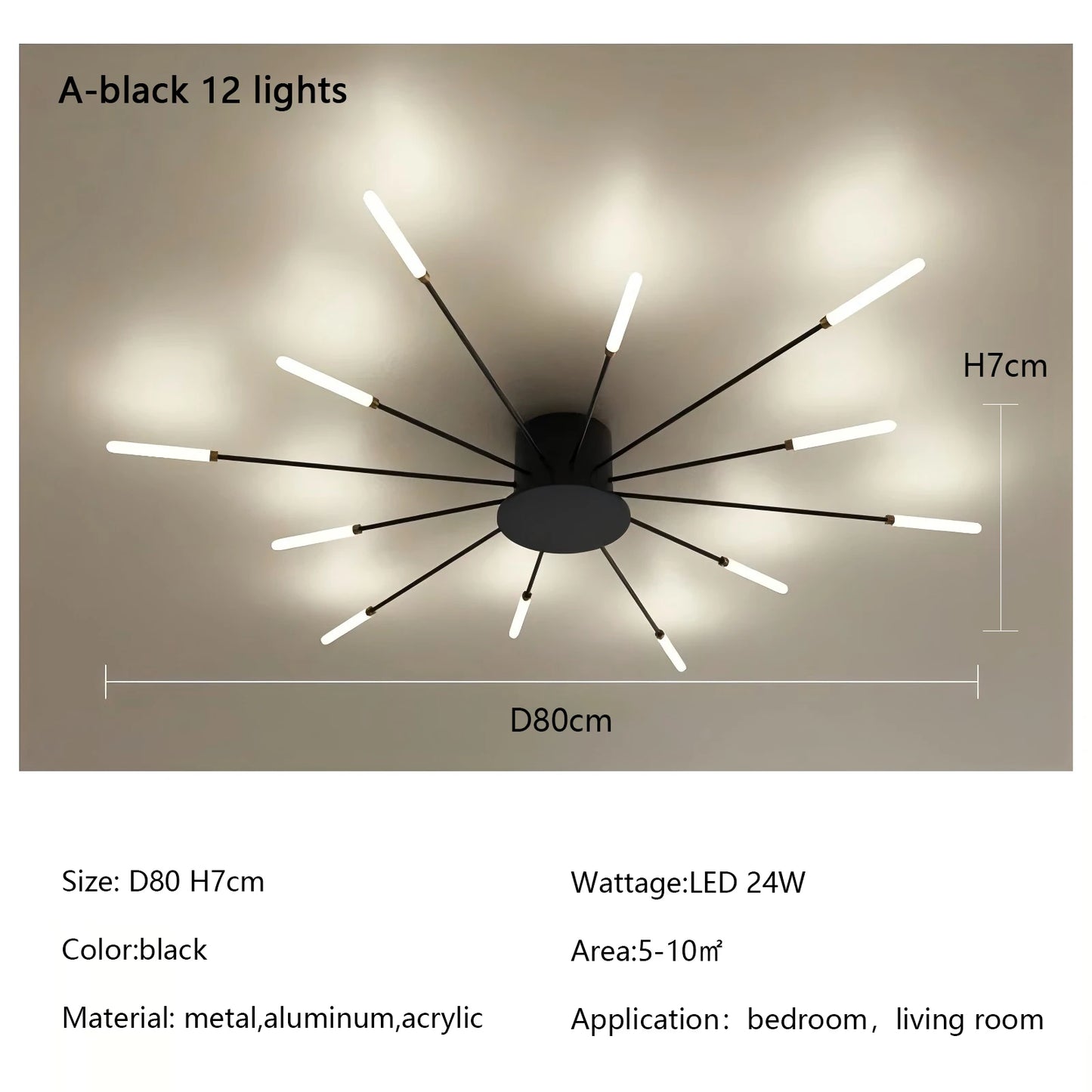 Modern Creativity Fireworks Led Ceiling Lights Living Dining Room Ceiling Chandeliers Lighting Bedroom Luster Lamps Luminaire