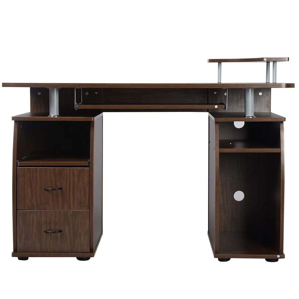 Schreibtisch Computertisch Bürotisch Mit Druckerablage Tastaturauszug