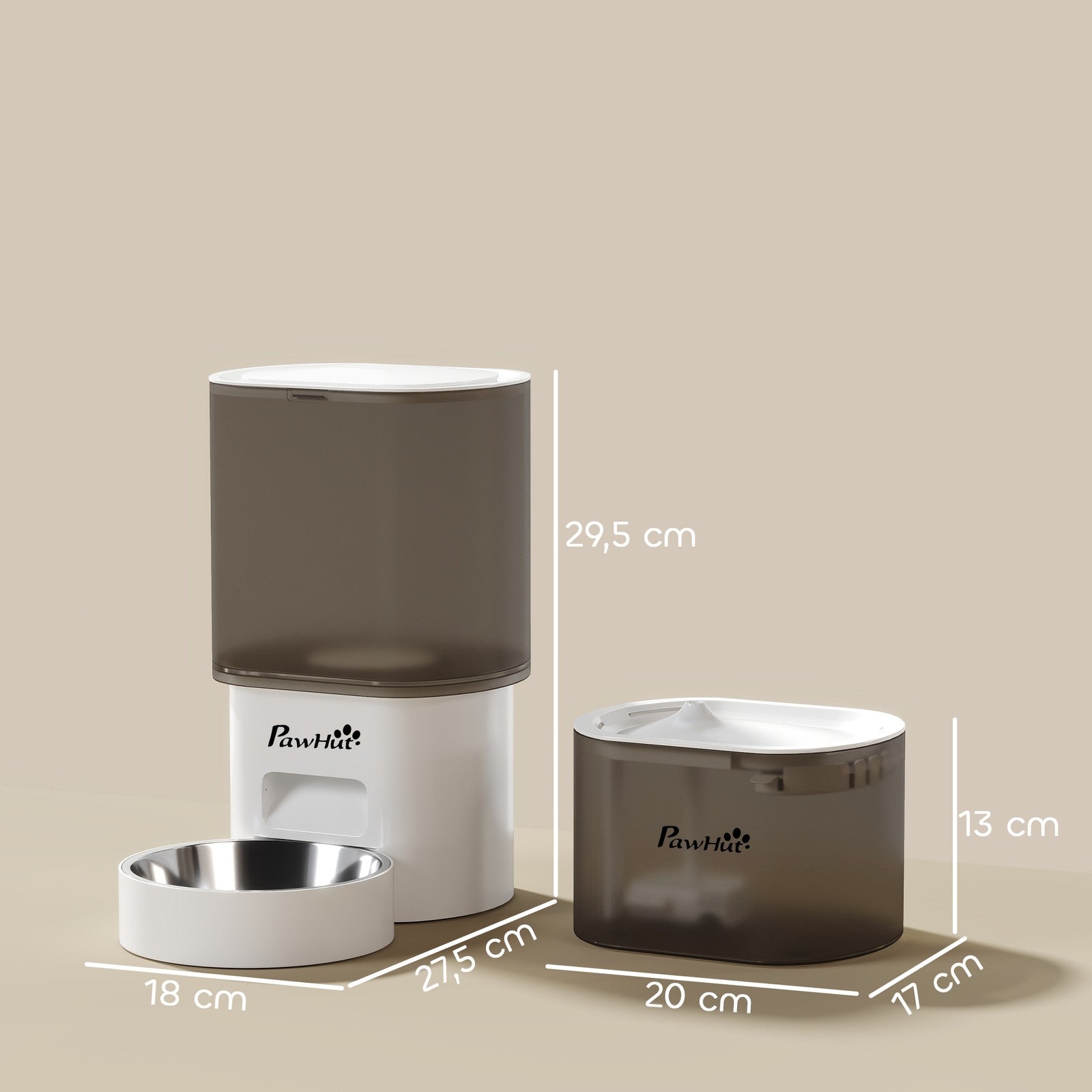 Futterautomat Katze Katzenbrunnen Automatischer Futterspender Für Hunde, Katzen