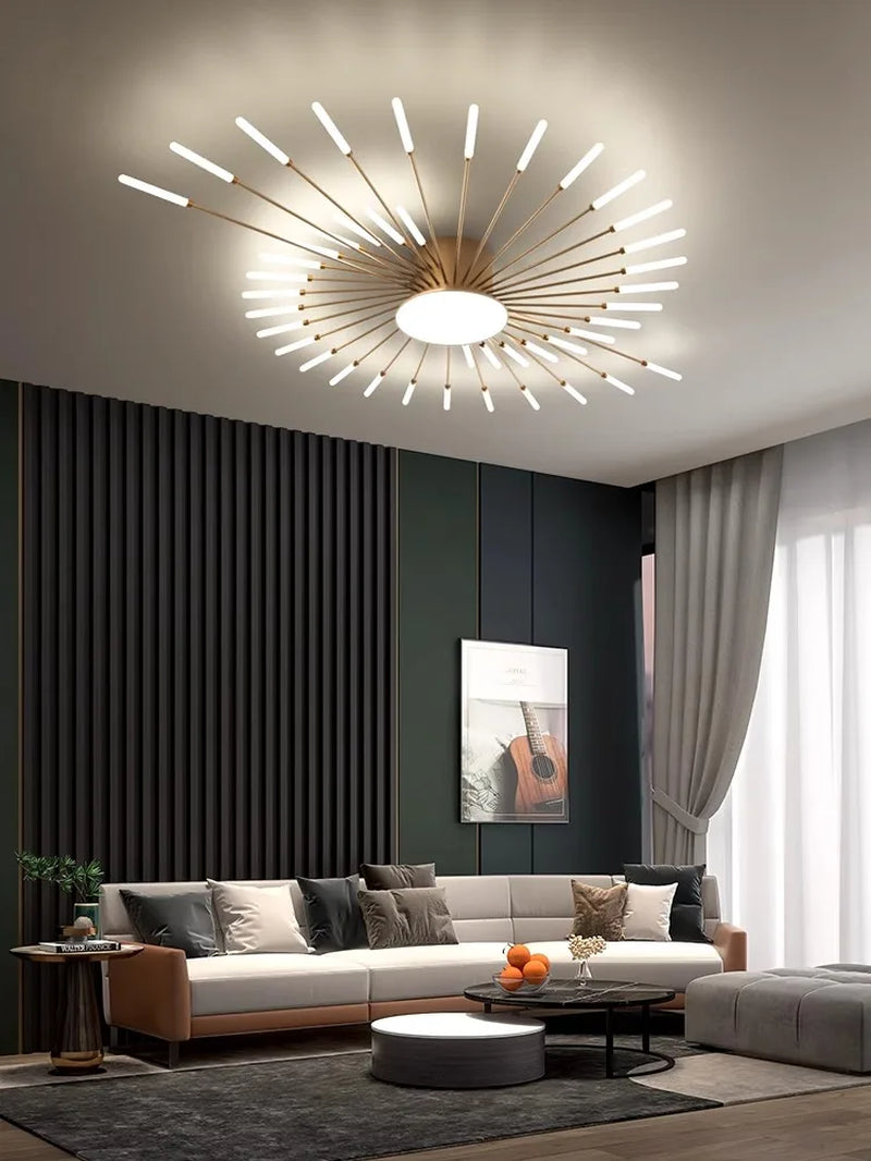 Modern Creativity Fireworks Led Ceiling Lights Living Dining Room Ceiling Chandeliers Lighting Bedroom Luster Lamps Luminaire