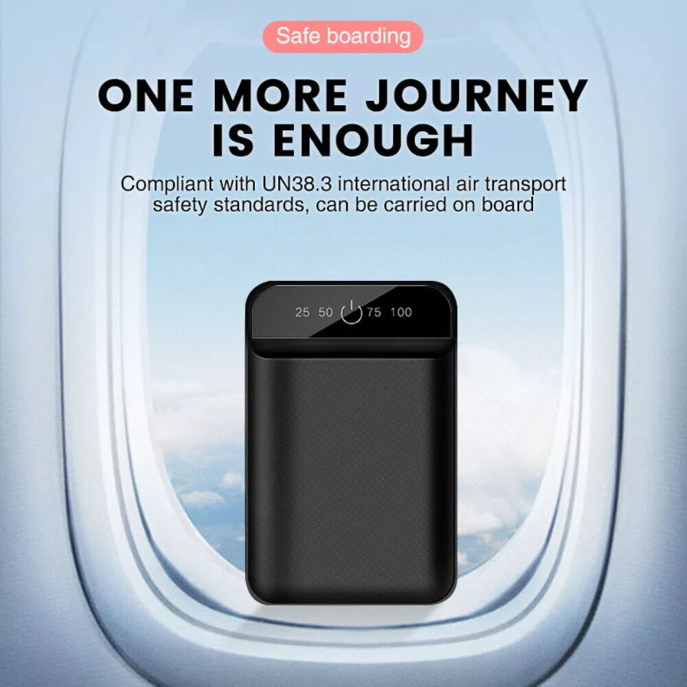 10000Mah Powerbank Externer Batterie Ladegerät Zusatzakku 2USB Für Alle Handy DE