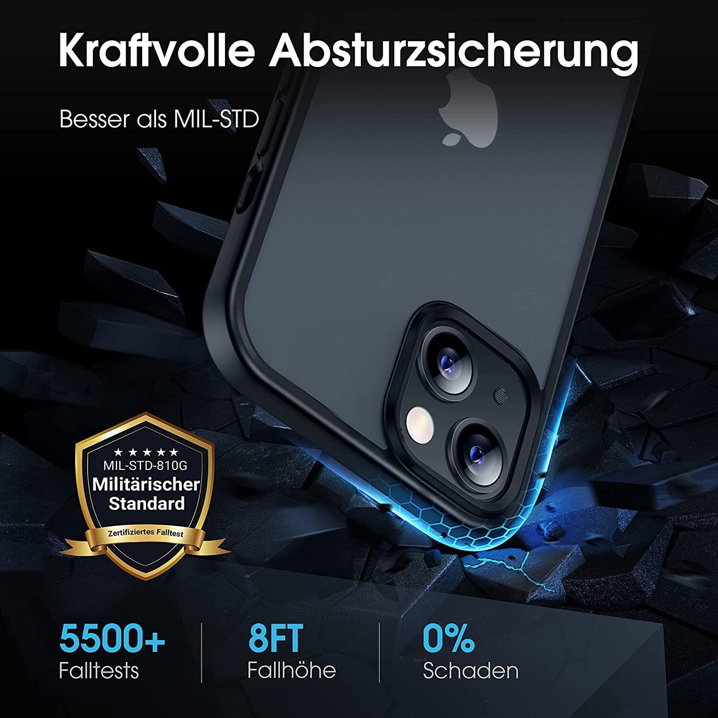 Hülle Für Iphone 15 14 13 12 11 Pro Max TPU Handy Case Display Kamera Schutz