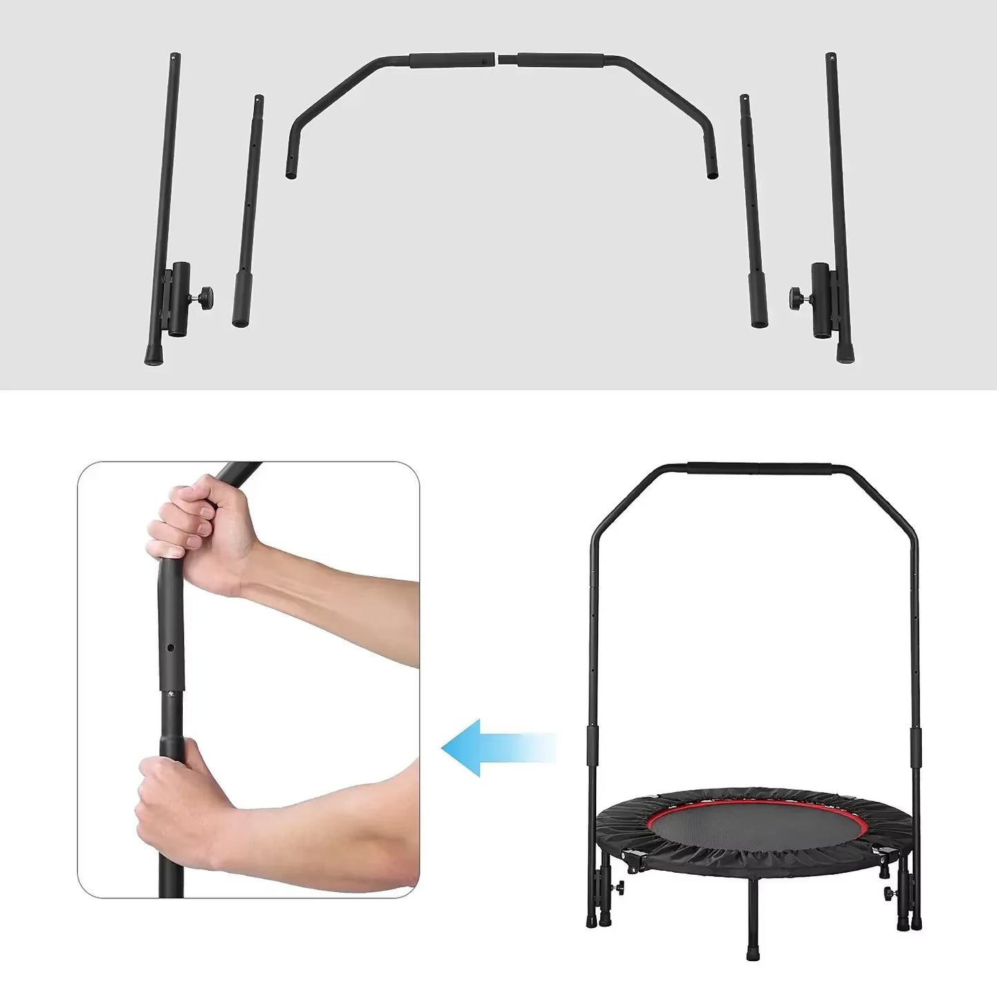 Fitness Trampoline Leisure Trampoline Home Workout Trampoline Indoor Outdoor Aerobics Training Belt for Adults Children
