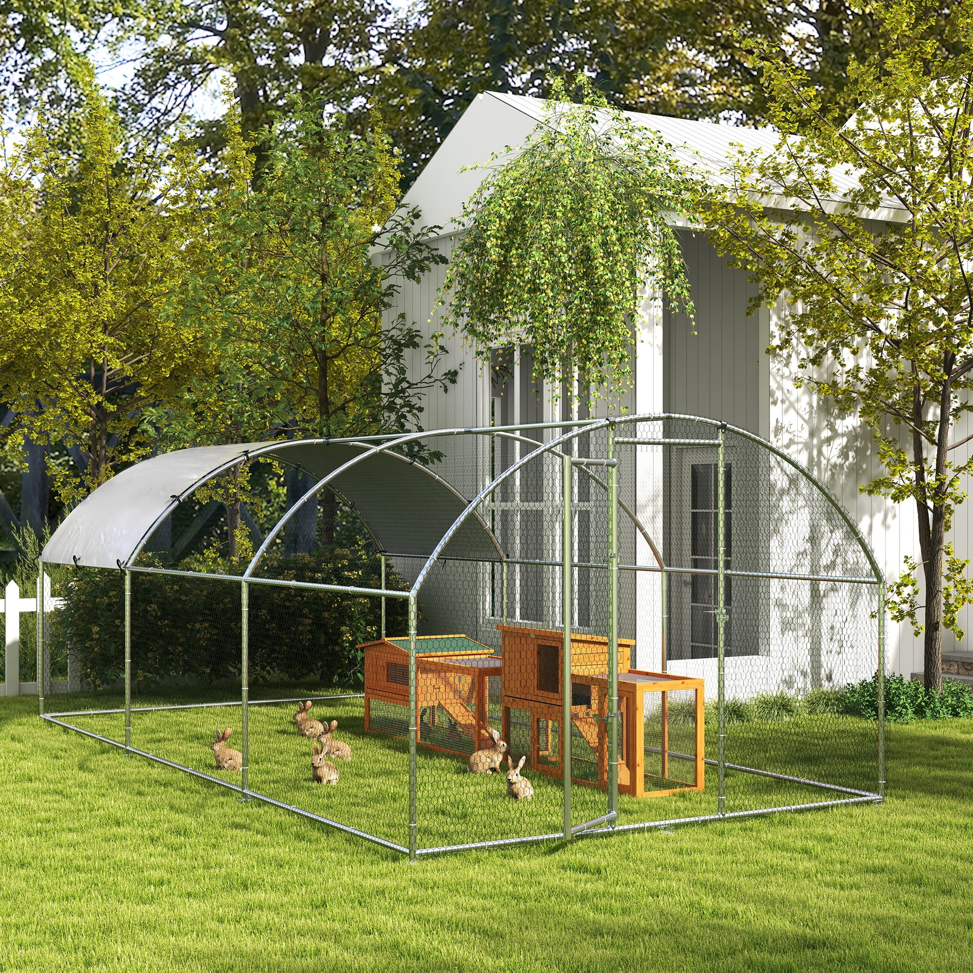 Kleintierstall Kleintierkäfig Kleintierhaus Mit Asphaltdach Tannenholz