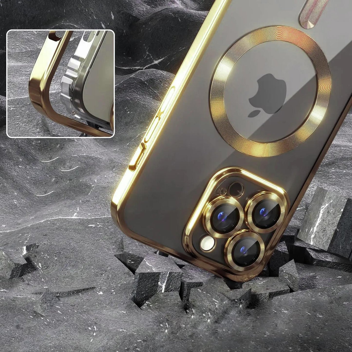 Magsafe Hülle Für Iphone 16 15 14 13 12 Pro Max Kamera Schutz Hülle Magnet Case