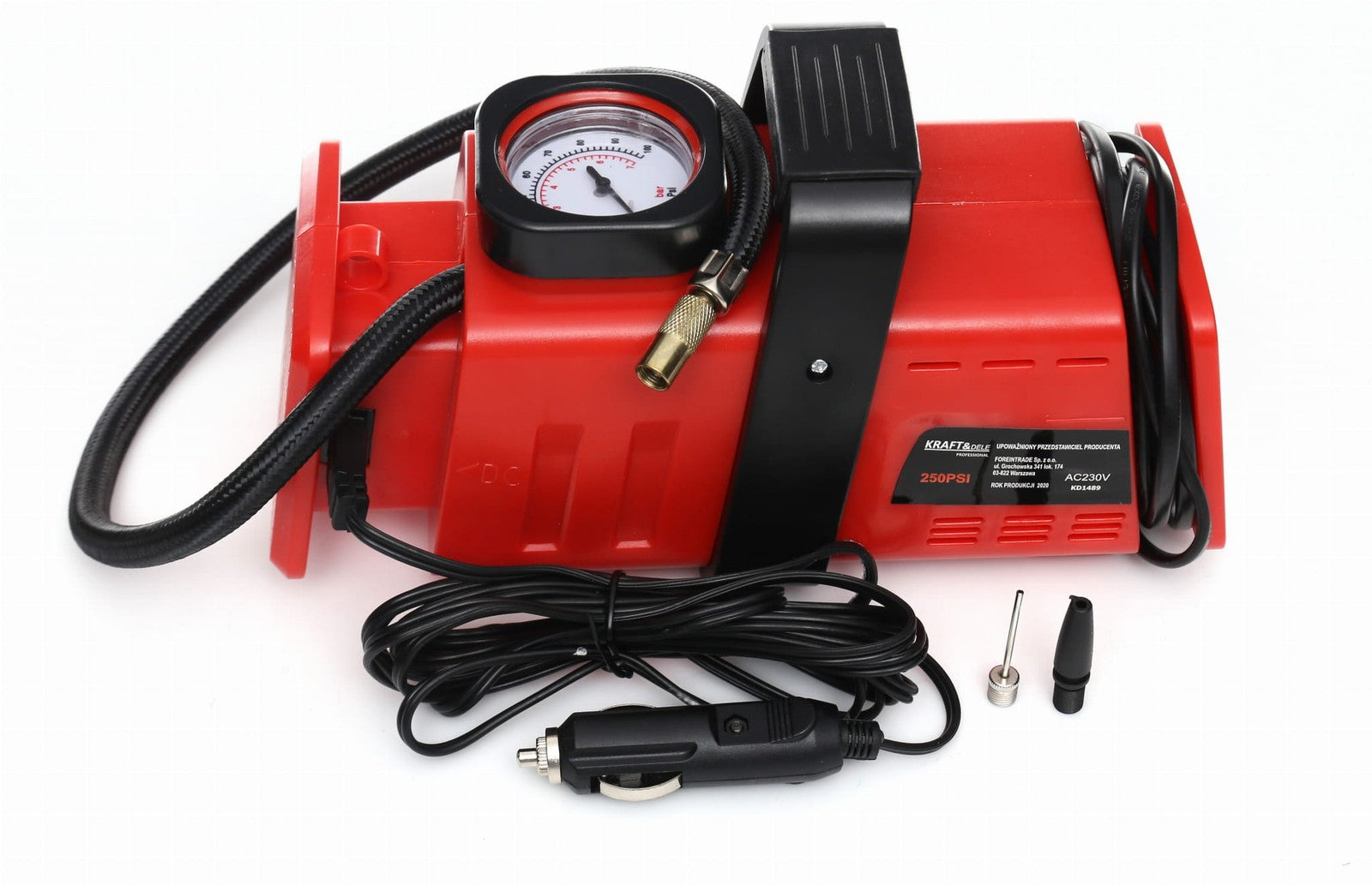 Kompressor 12V 230V Luftpumpe Auto Reifenpumpe Mini Tragbar 7Bar 20L/Min